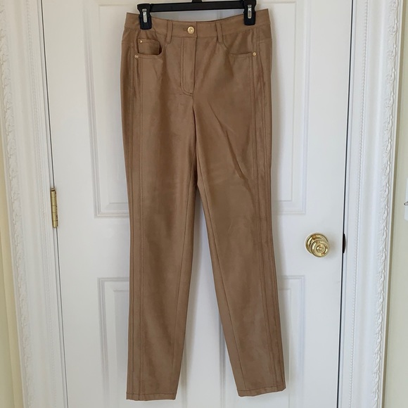 Basler Faux Suede Pant - Picture 1 of 7